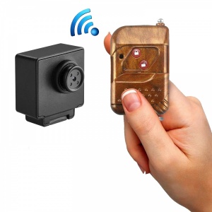 Shirt Button Pinhole DVR Camera with Remote